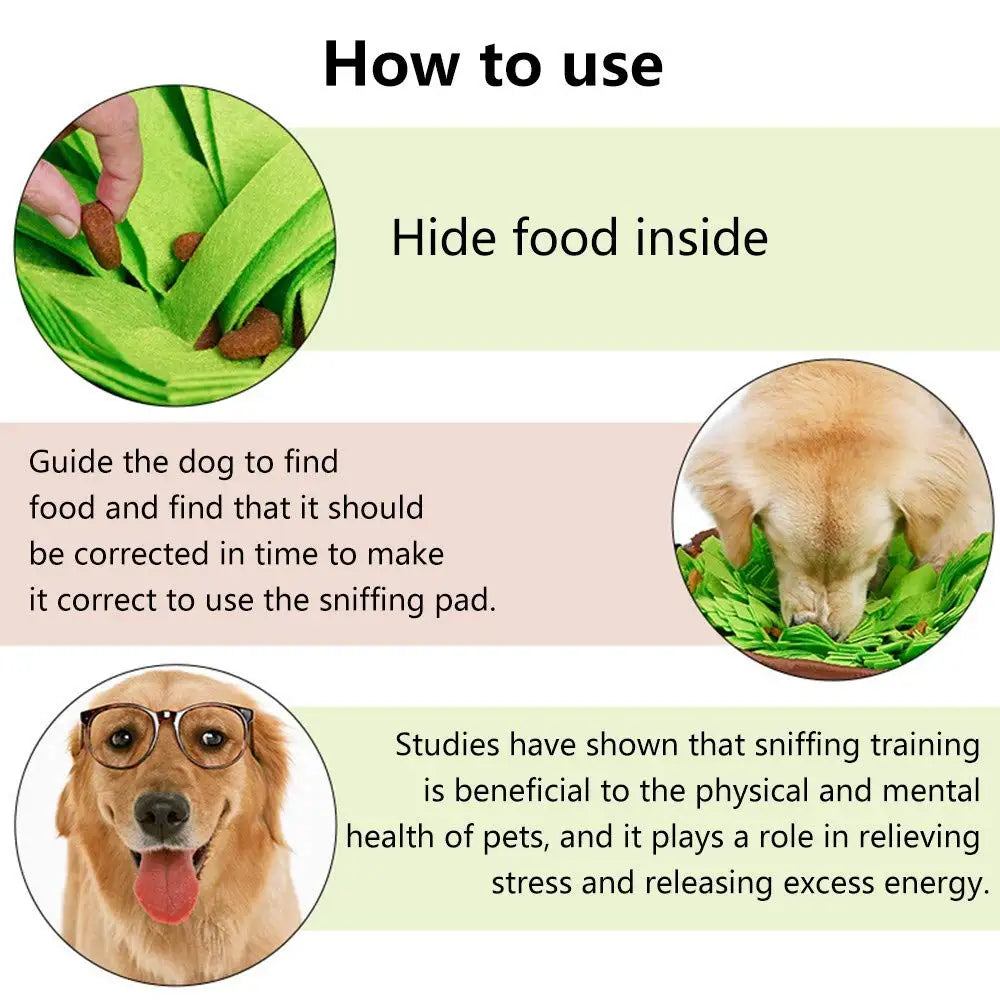 Pet Snuffle Mat for Dogs & Cats – Slow Feeder, Mental Stimulation, Machine Washable