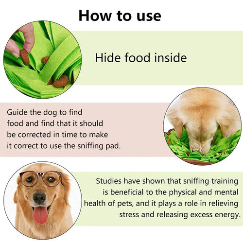 Pet Snuffle Mat for Dogs & Cats – Slow Feeder, Mental Stimulation, Machine Washable