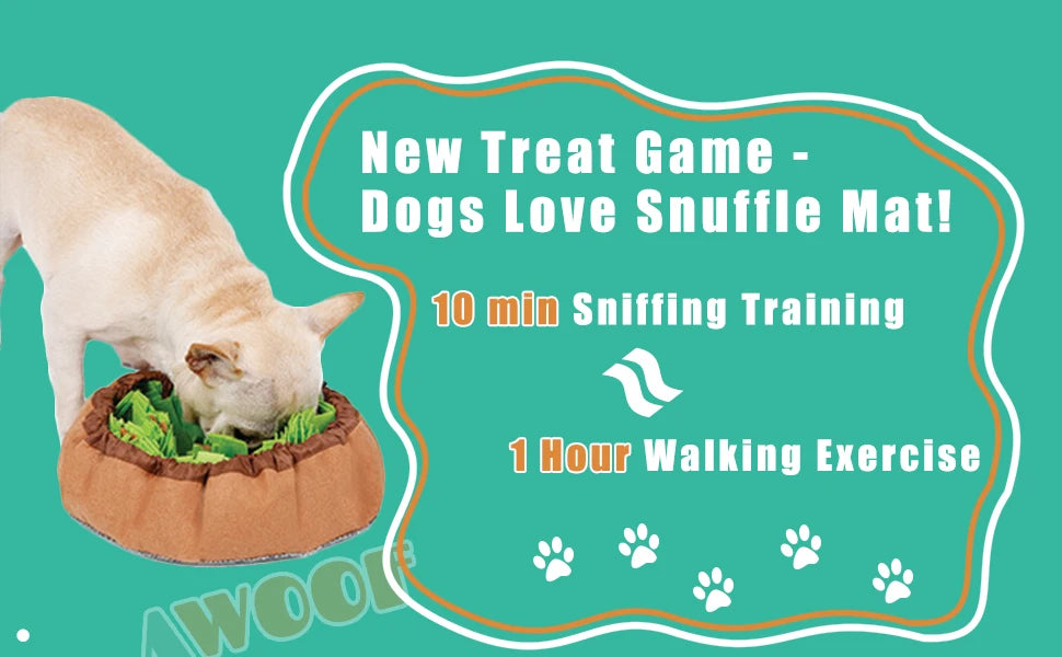 Pet Snuffle Mat for Dogs & Cats – Slow Feeder, Mental Stimulation, Machine Washable