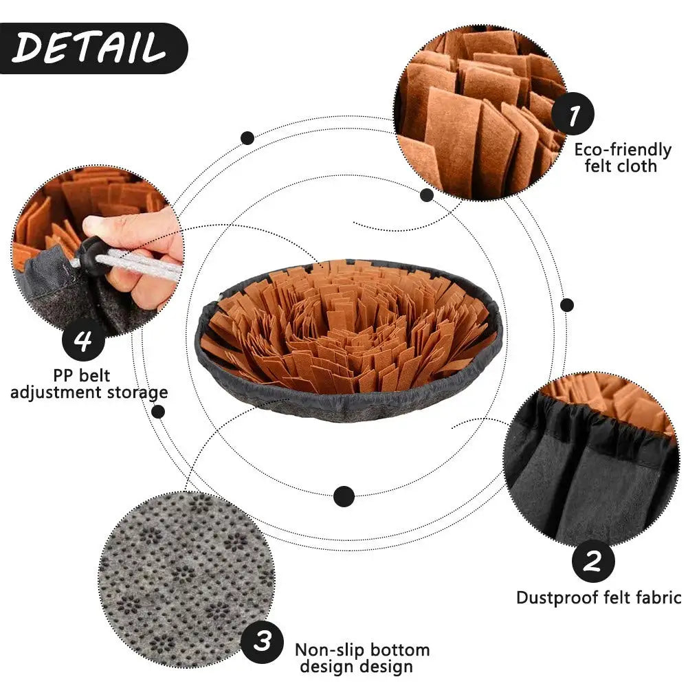 Pet Snuffle Mat for Dogs & Cats – Slow Feeder, Mental Stimulation, Machine Washable