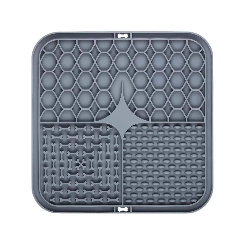 Silicone Lick Mat for Dogs – Slow Feeder, Bath Distraction & Training Aid