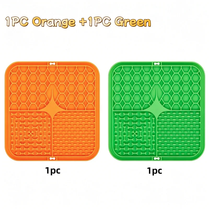 Silicone Lick Mat for Dogs – Slow Feeder, Bath Distraction & Training Aid