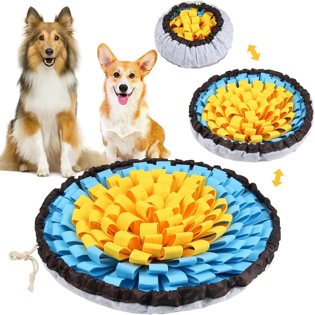 Pet Snuffle Mat for Dogs & Cats – Slow Feeder, Mental Stimulation, Machine Washable