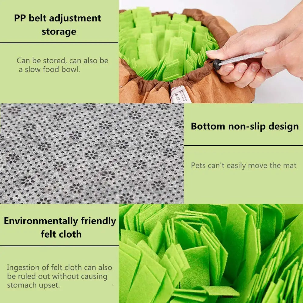 Pet Snuffle Mat for Dogs & Cats – Slow Feeder, Mental Stimulation, Machine Washable