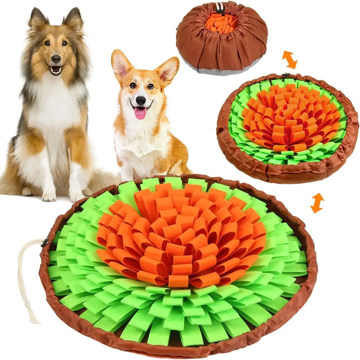 Pet Snuffle Mat for Dogs & Cats – Slow Feeder, Mental Stimulation, Machine Washable
