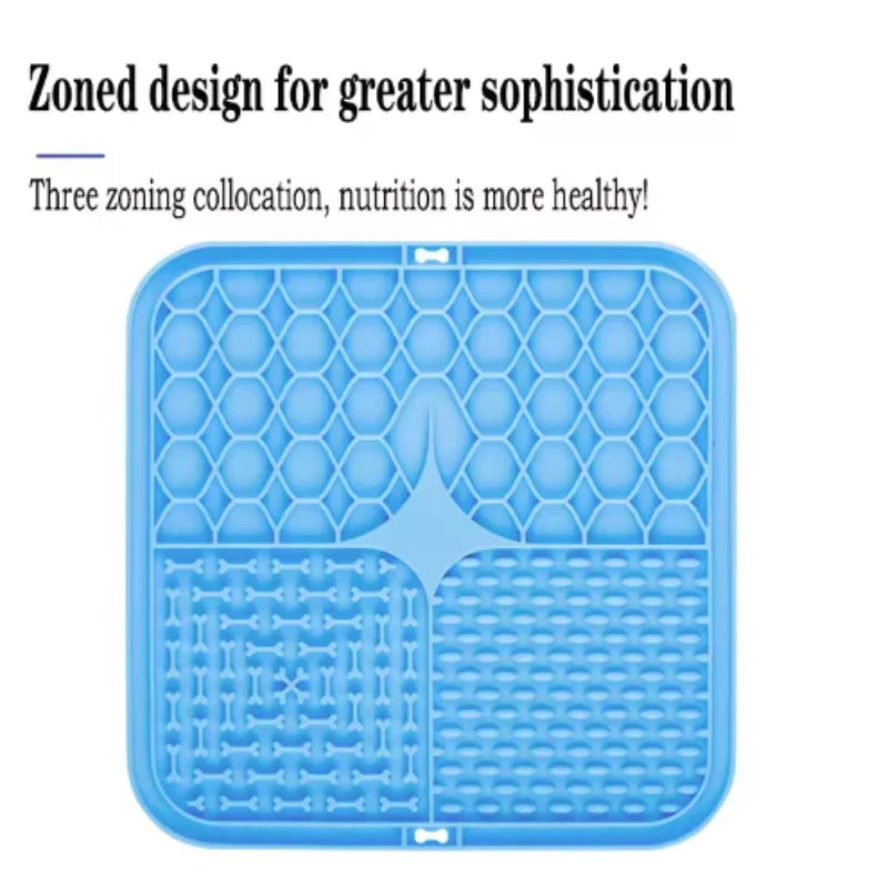Silicone Lick Mat for Dogs – Slow Feeder, Bath Distraction & Training Aid
