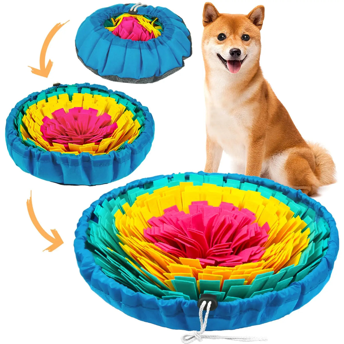 Pet Snuffle Mat for Dogs & Cats – Slow Feeder, Mental Stimulation, Machine Washable