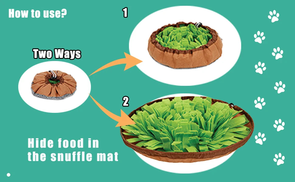 Pet Snuffle Mat for Dogs & Cats – Slow Feeder, Mental Stimulation, Machine Washable