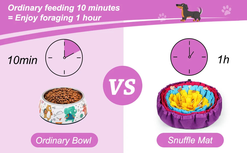 Pet Snuffle Mat for Dogs & Cats – Slow Feeder, Mental Stimulation, Machine Washable