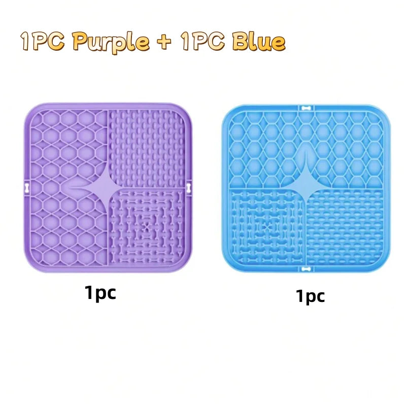 Silicone Lick Mat for Dogs – Slow Feeder, Bath Distraction & Training Aid