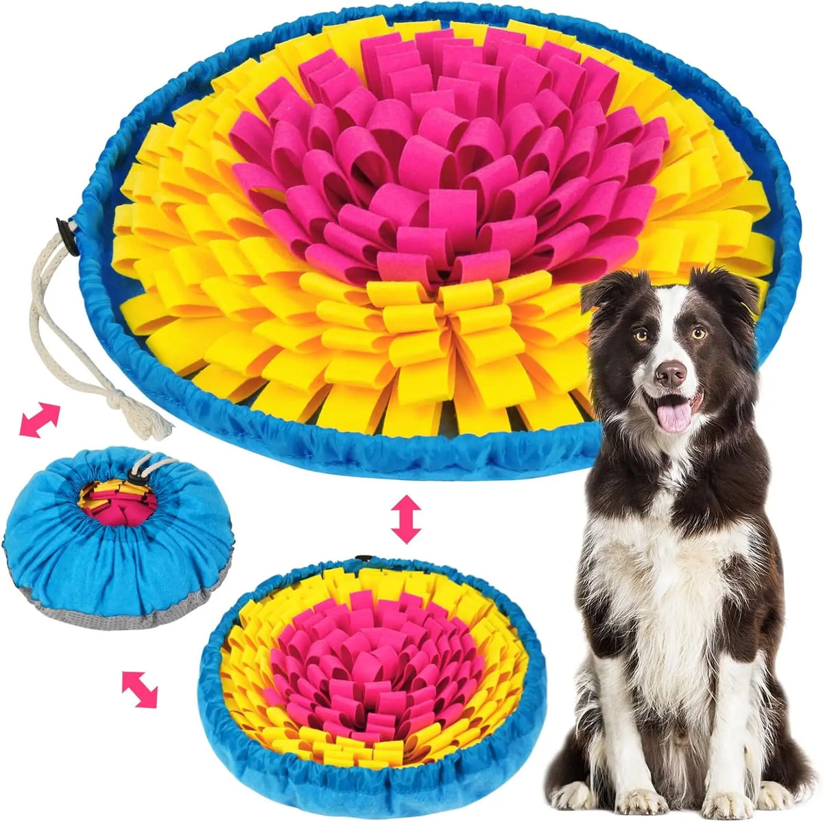 Pet Snuffle Mat for Dogs & Cats – Slow Feeder, Mental Stimulation, Machine Washable